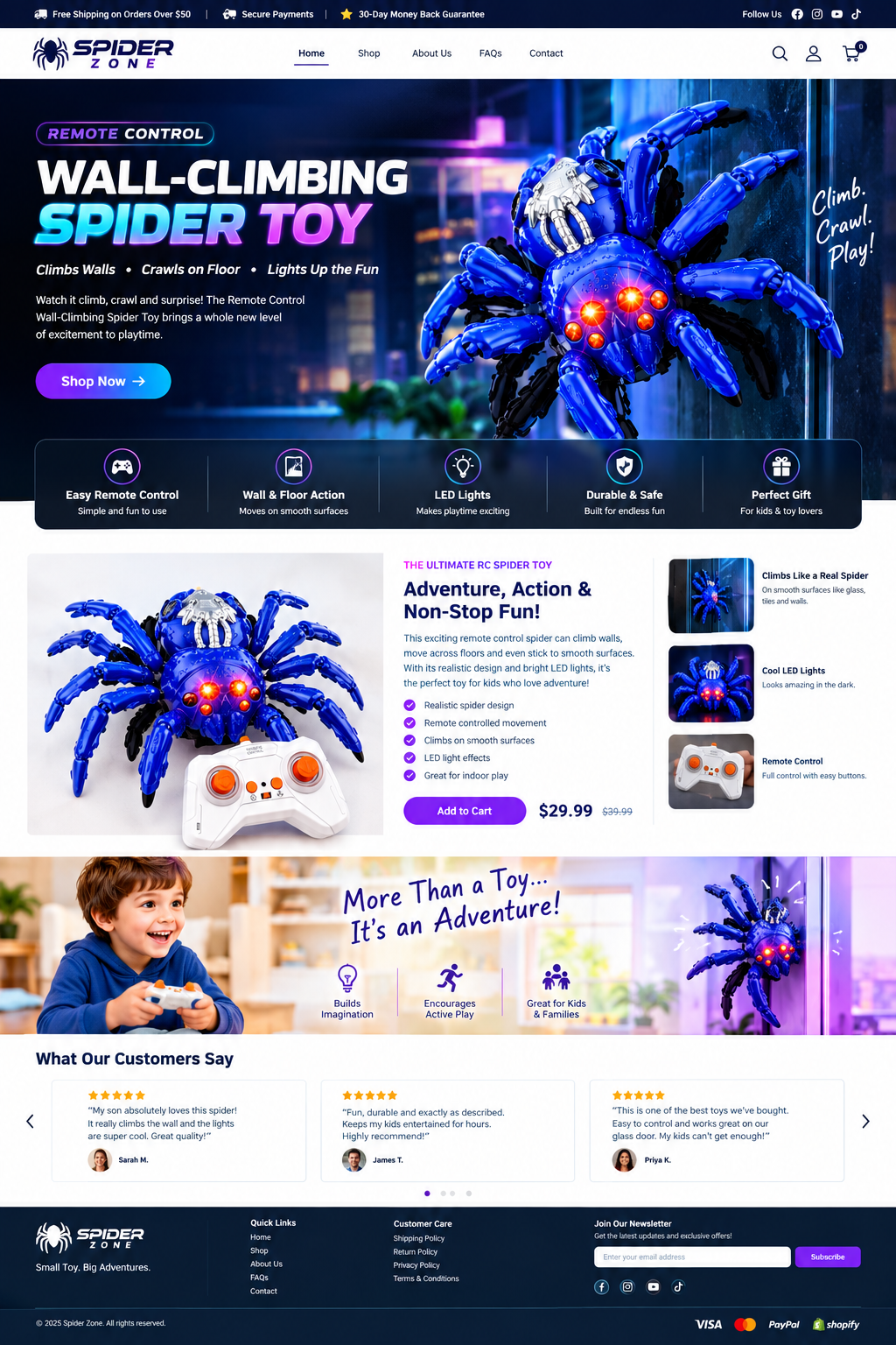 Spider toy